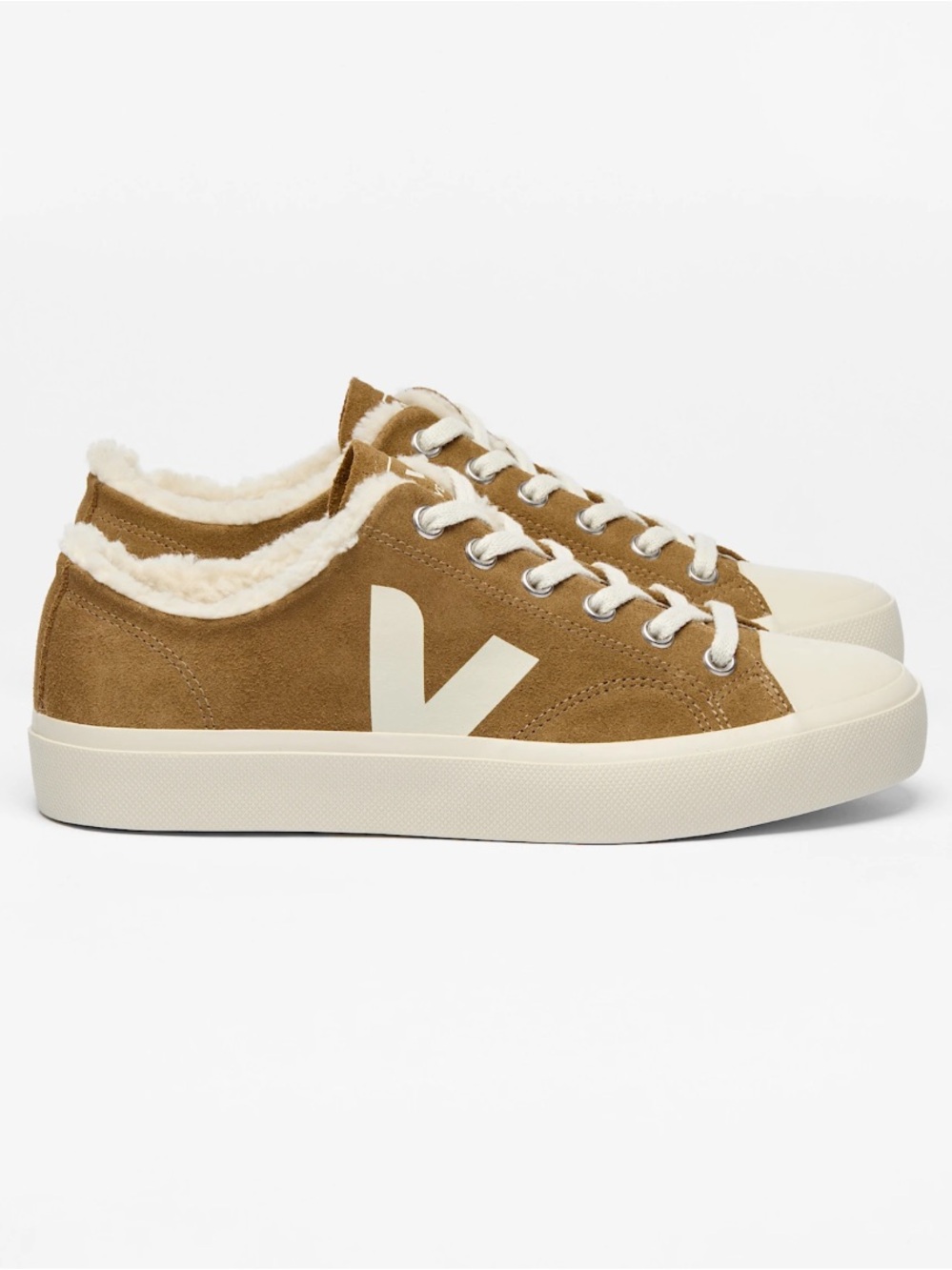 Veja Suede Wata II Low Fured Suede Sneakers